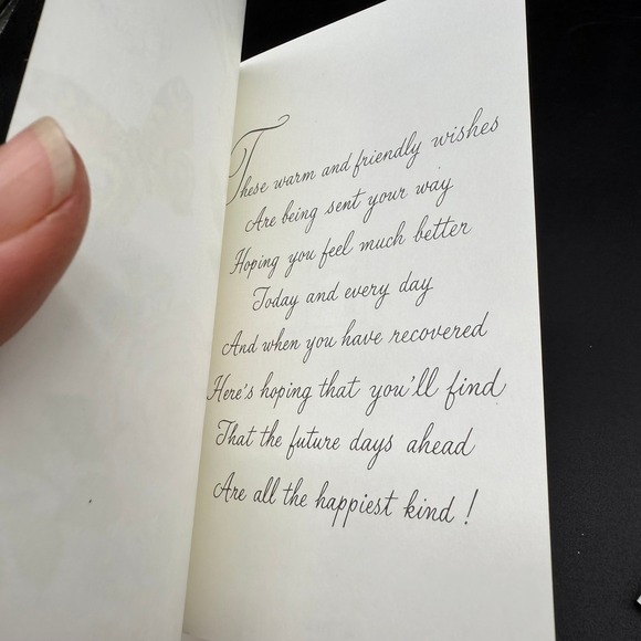 Vintage Get Well Cards with Butterflies and Botanical Floral Illustrations‎ - Picture 4 of 11